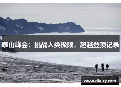 泰山峰会：挑战人类极限，超越登顶记录